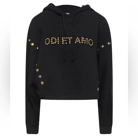 Odi Et Amo Logo Sweatshirt Cropped - Picture 3 of 6